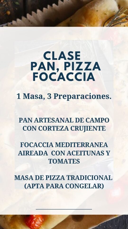 Taller de Pan, Pizza y Focaccia