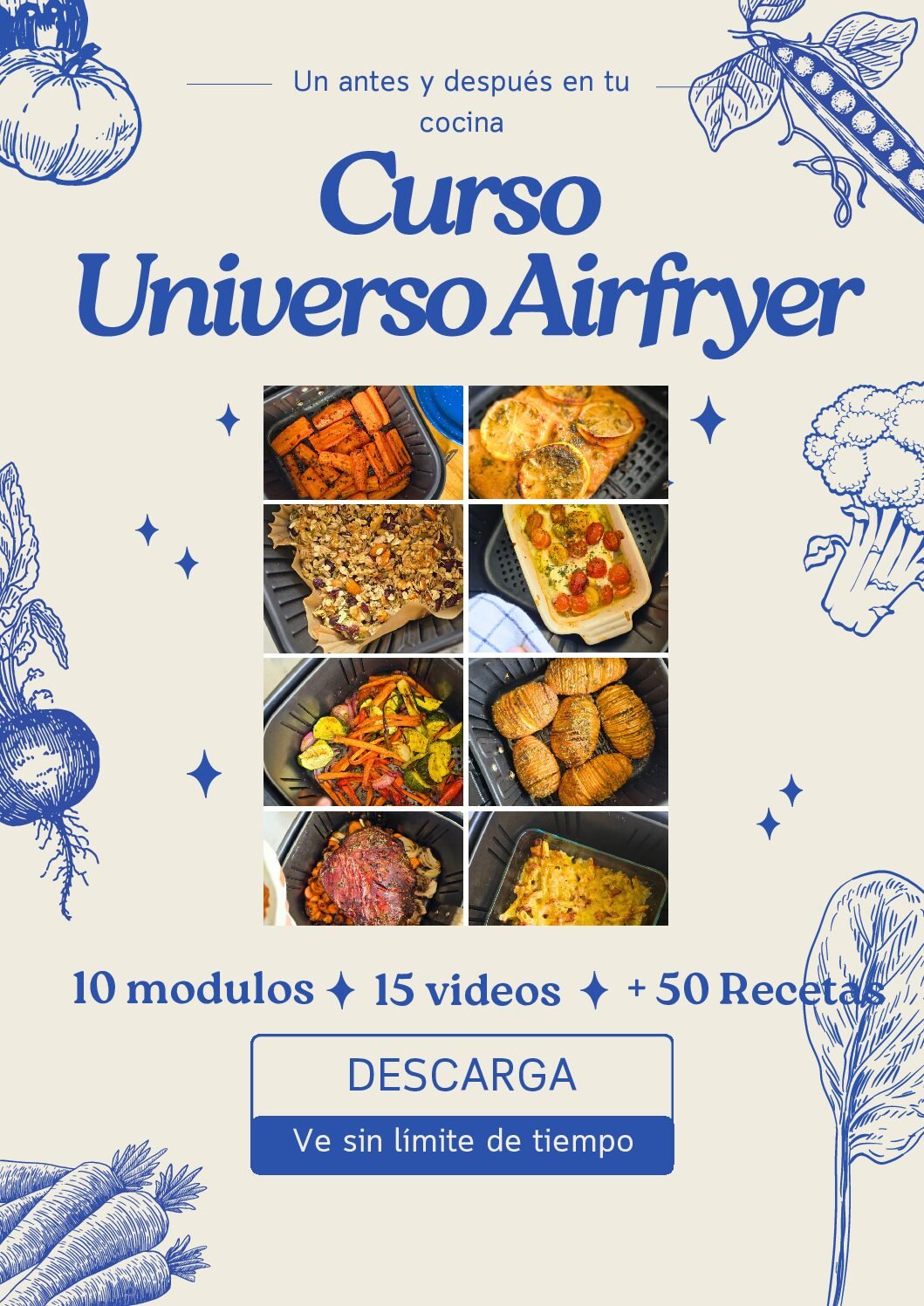 Copia de Copia de Blue and Beige Illustrative Food Festival Flyer