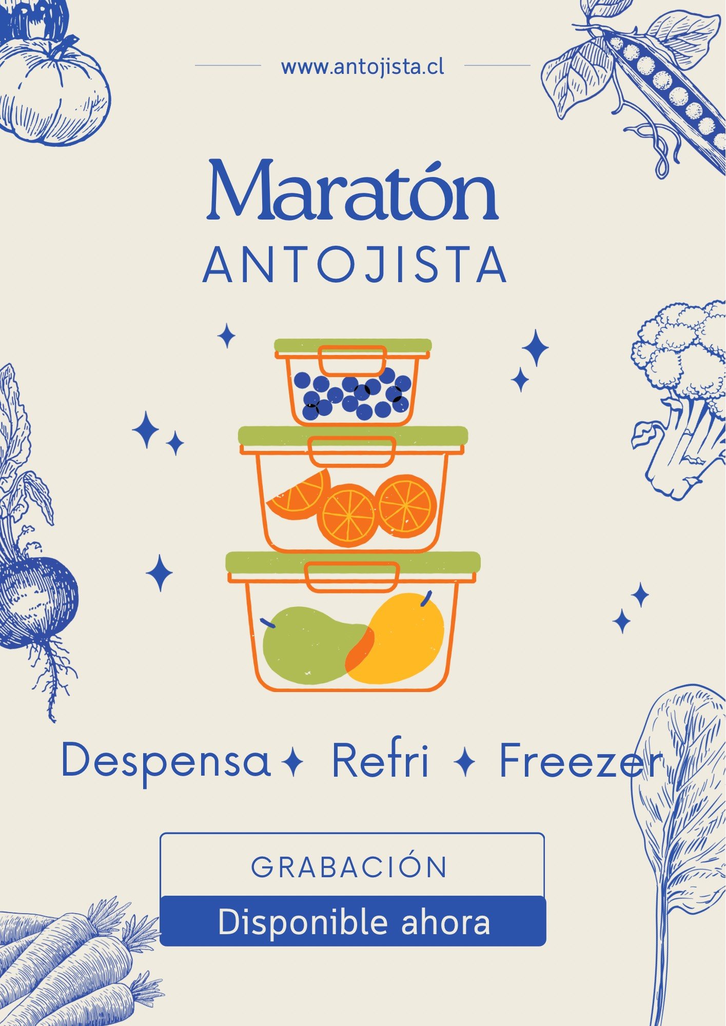 Blue and Beige Illustrative Food Festival Flyer (1)