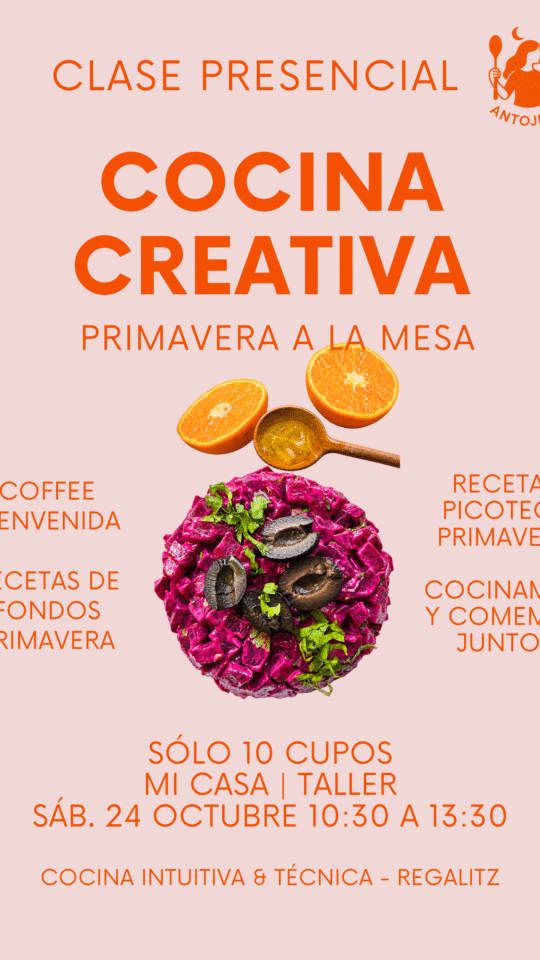 Clase Presencial: Cocina Creativa Snacks y Picoteos