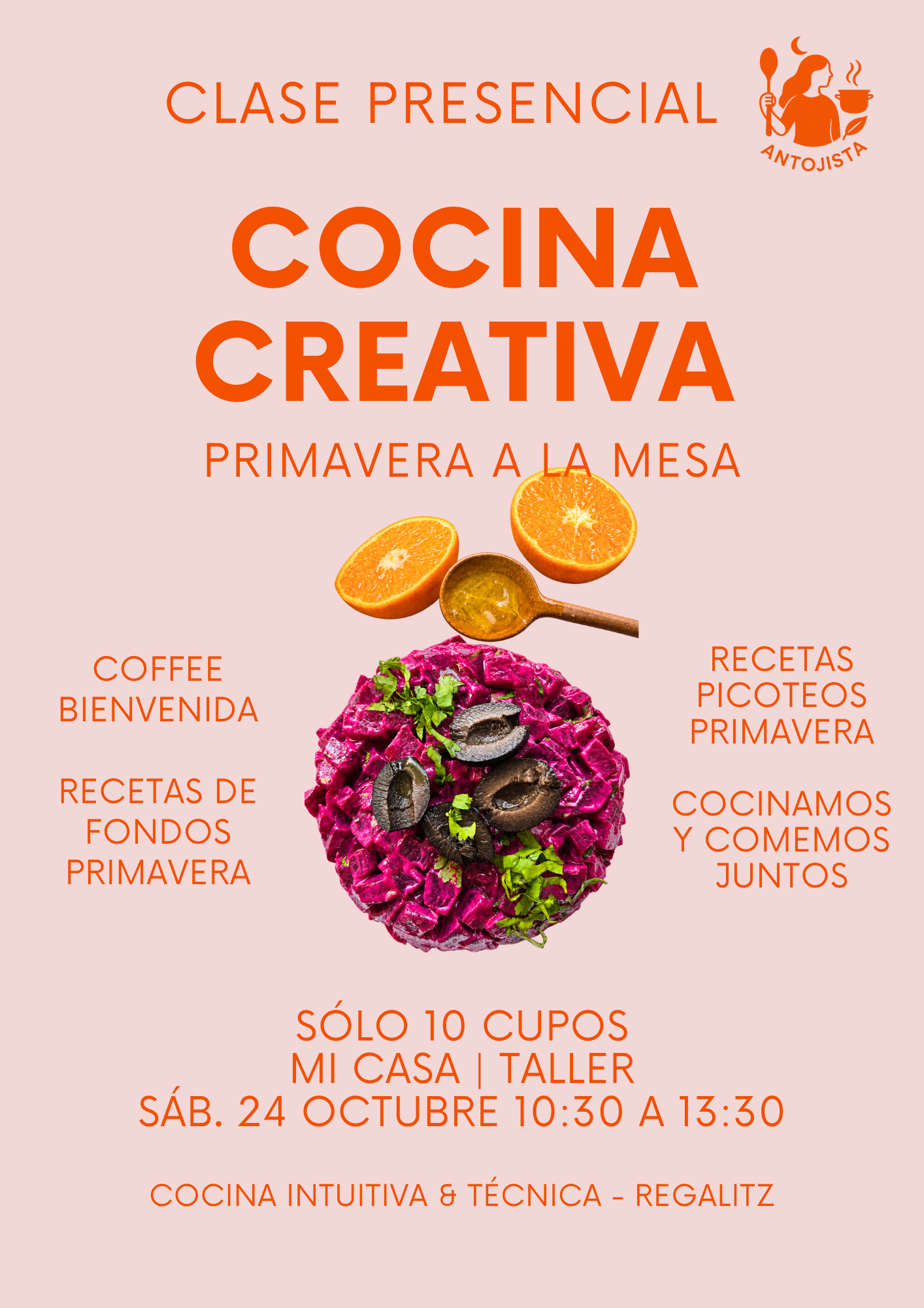 Copia de Copia de Copia de flyer helado moderno minimalista anaranjado rosado
